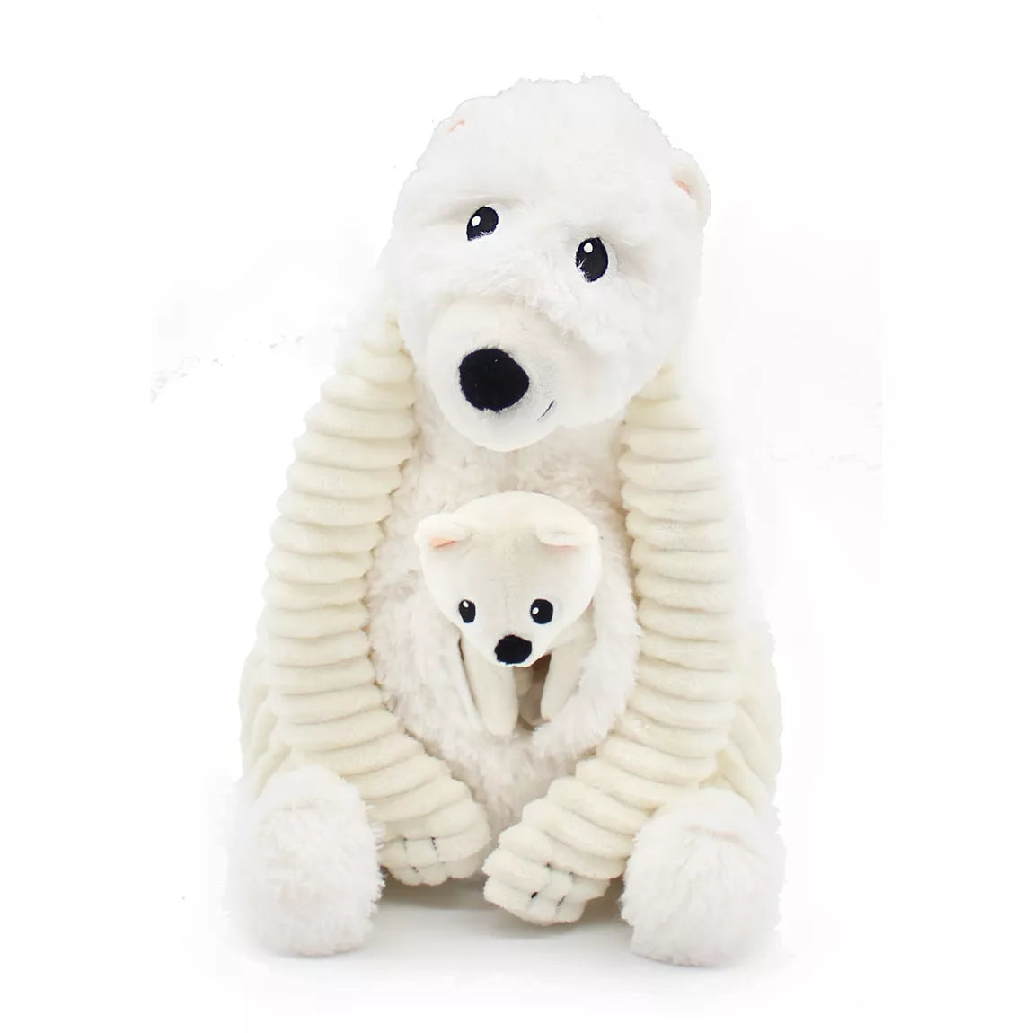 Peluche Maman et bébé - Ours polaire
