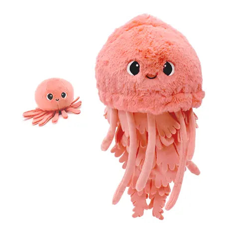 Doudou méduse - Corail