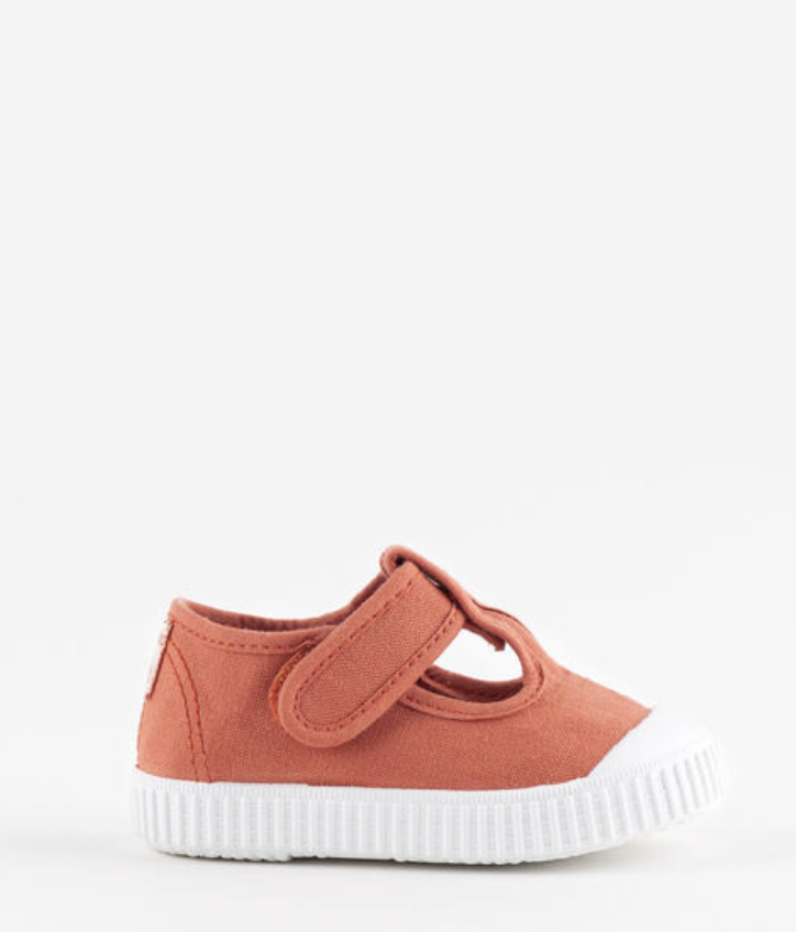 Sandales en toile - Terracotta