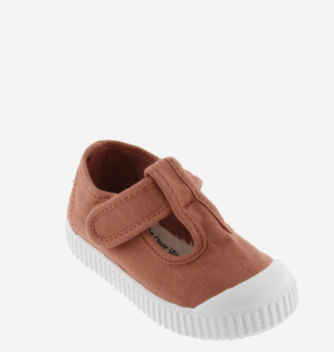 Sandales en toile - Terracotta
