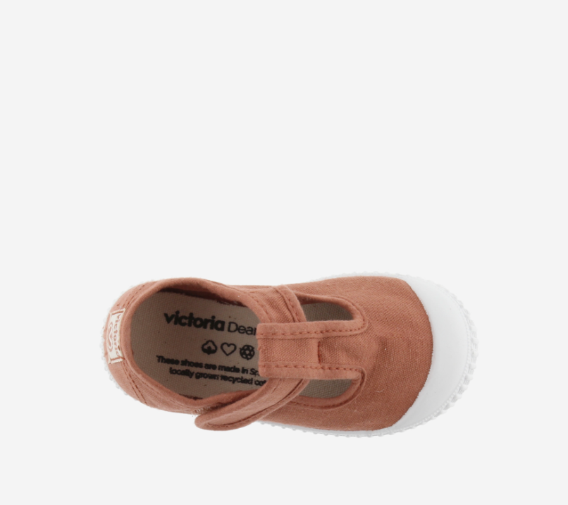 Sandales en toile - Terracotta