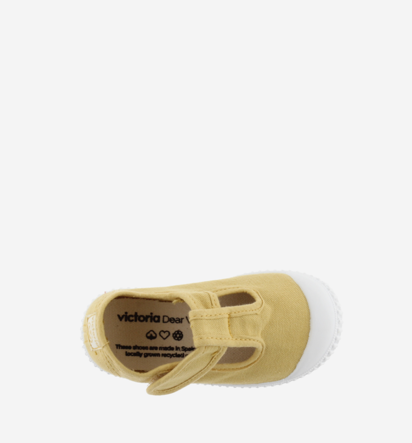 Sandales en toile - Jaune