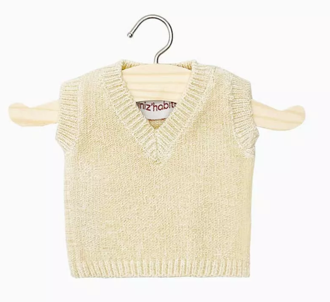 Débardeur tricot - Crème ou Marron - Poupées "Babies + Gordis"