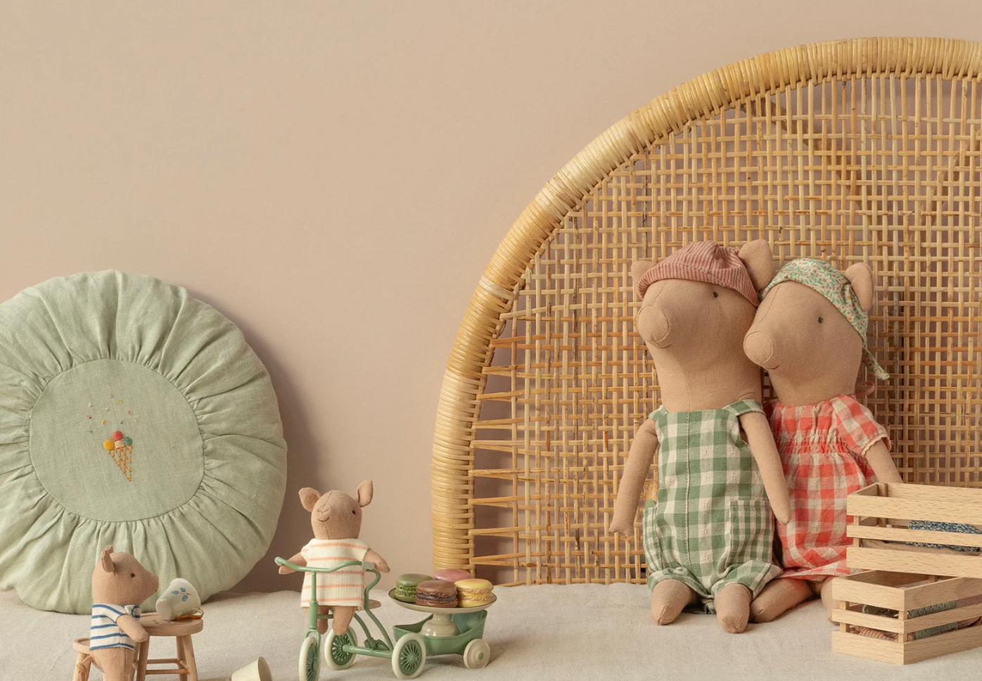 Peluche Cochon - Fille