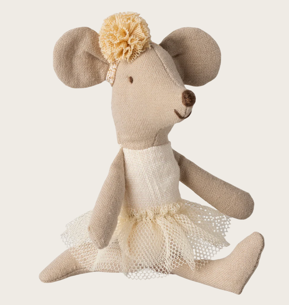 Danseuse Ballerine Souris, Petite sœur - Blanc cassé