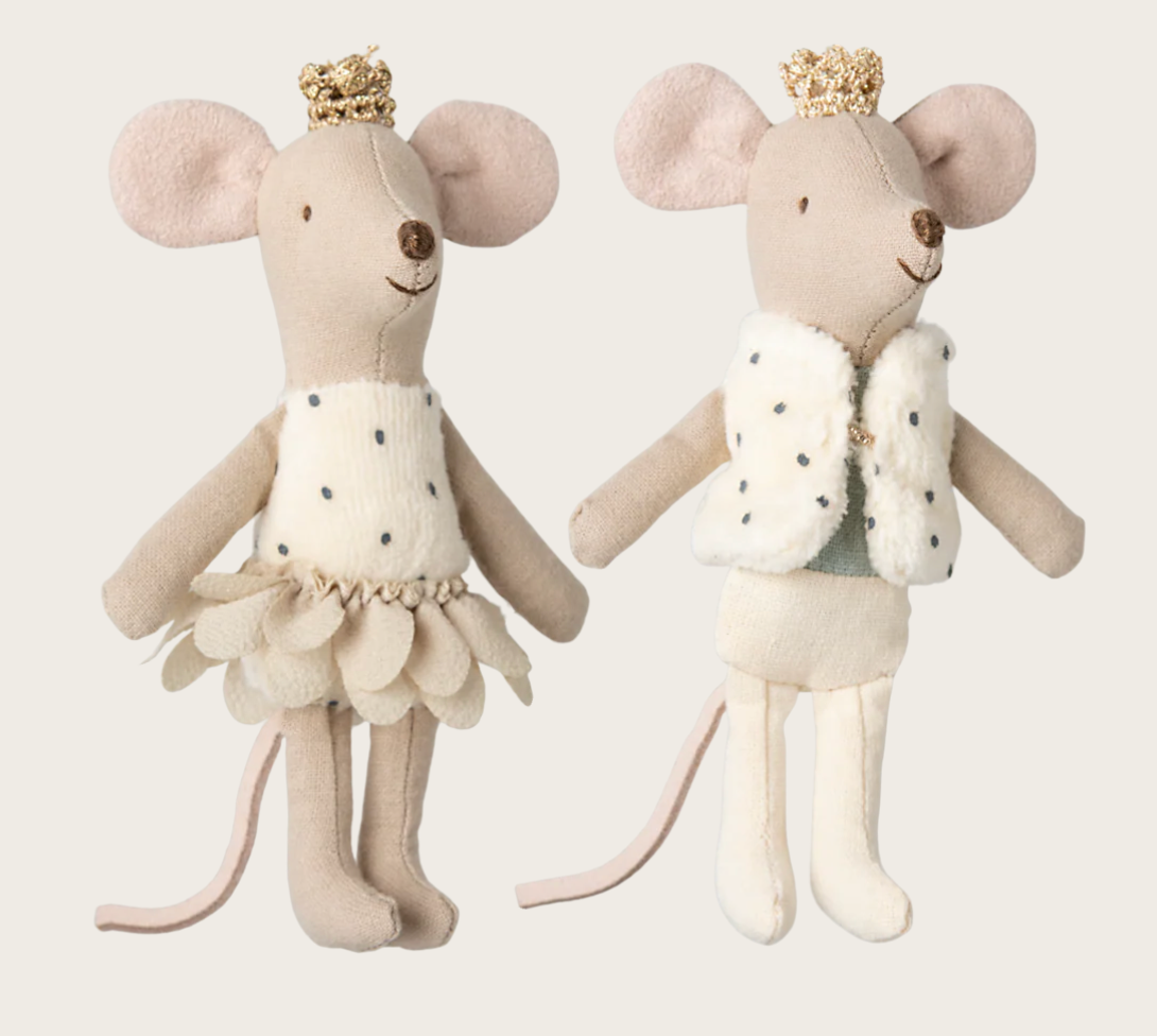 Jumeaux Royaux, Petit(e) sœur & frère souris dans leur boîte assortie