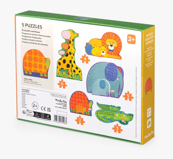 Puzzles évolutifs - Animaux