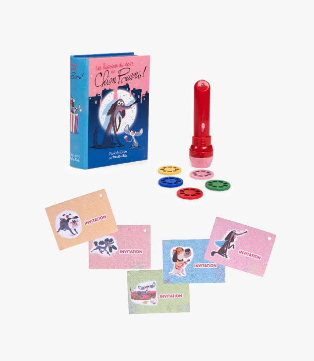 Coffret lampe à histoires - Chien Pourri