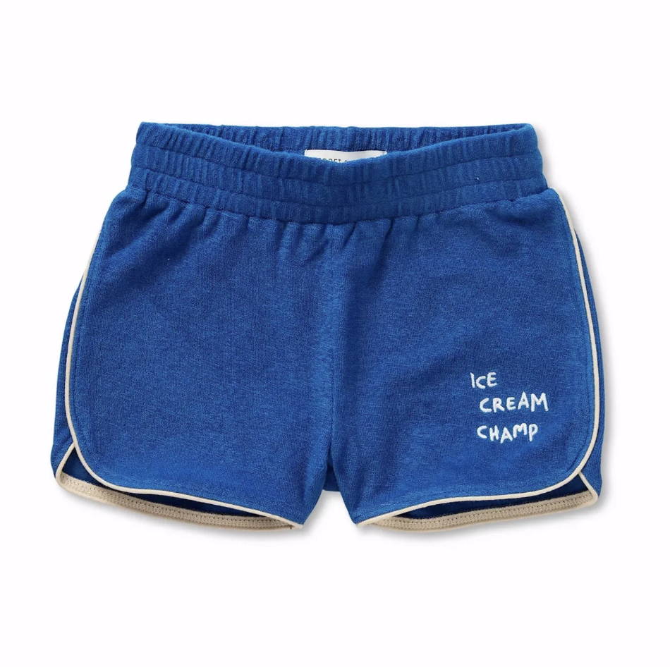 Short de sport éponge bleu - Divers tailles