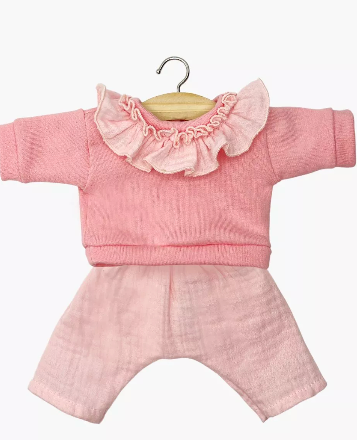 Ensemble rose avec collerette - Poupées "Gordis"