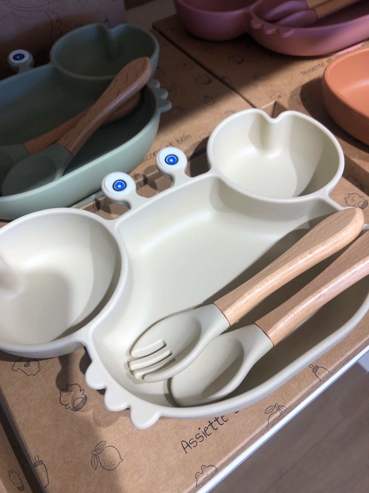 Set repas crabe - Beige