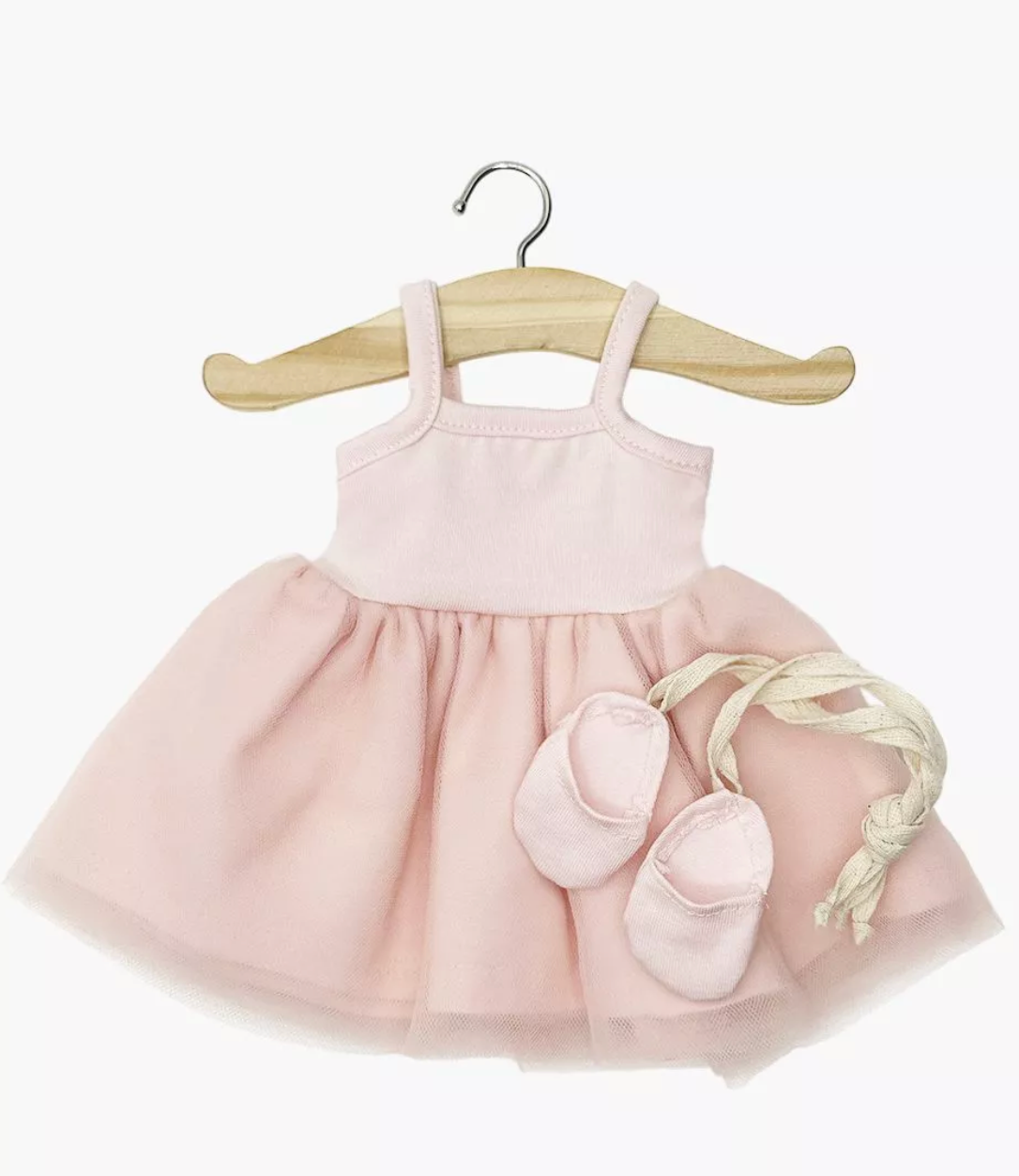 Ensemble Tutu rose et chaussons de danse à lacets - Poupées "Gordis"