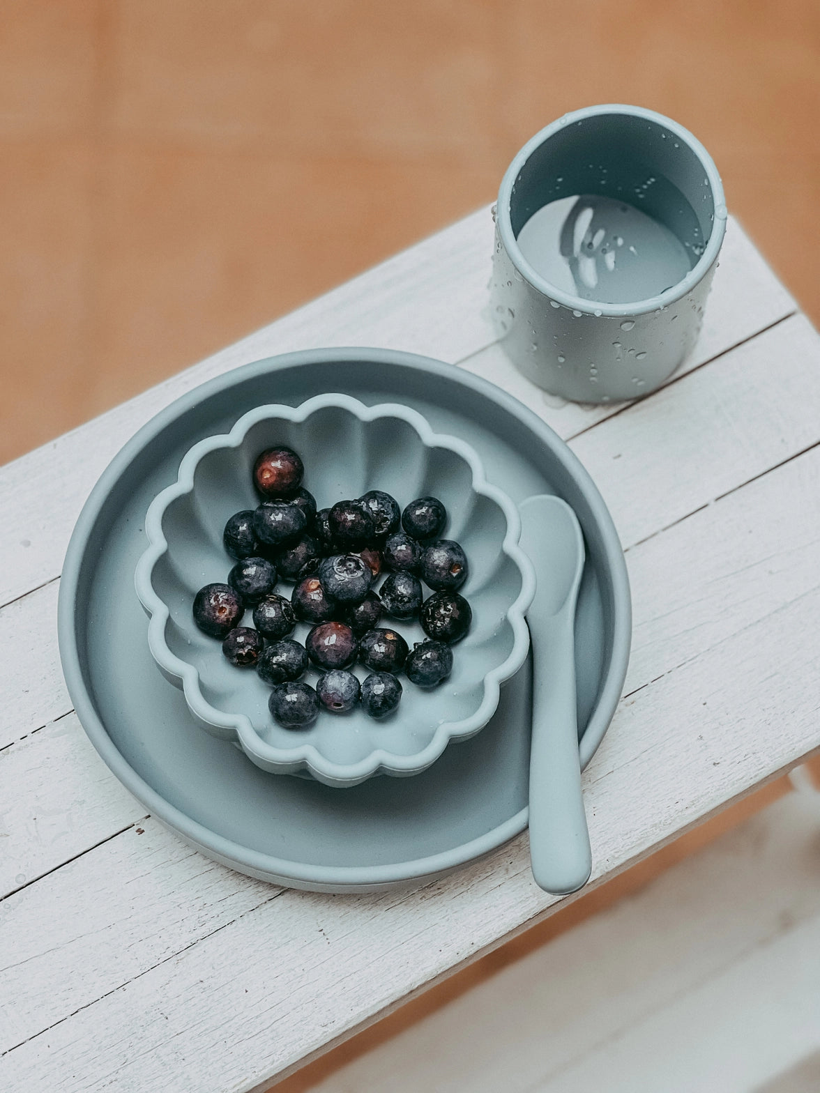 Coffret repas coquillage - Bleu