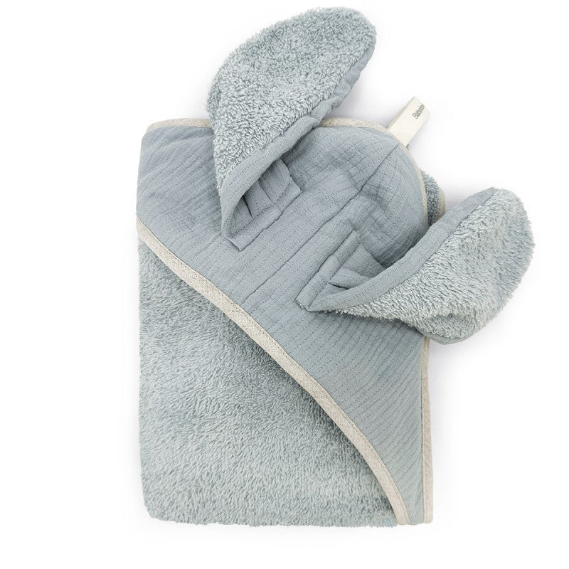 Cape de bain bunny - Bleu artic