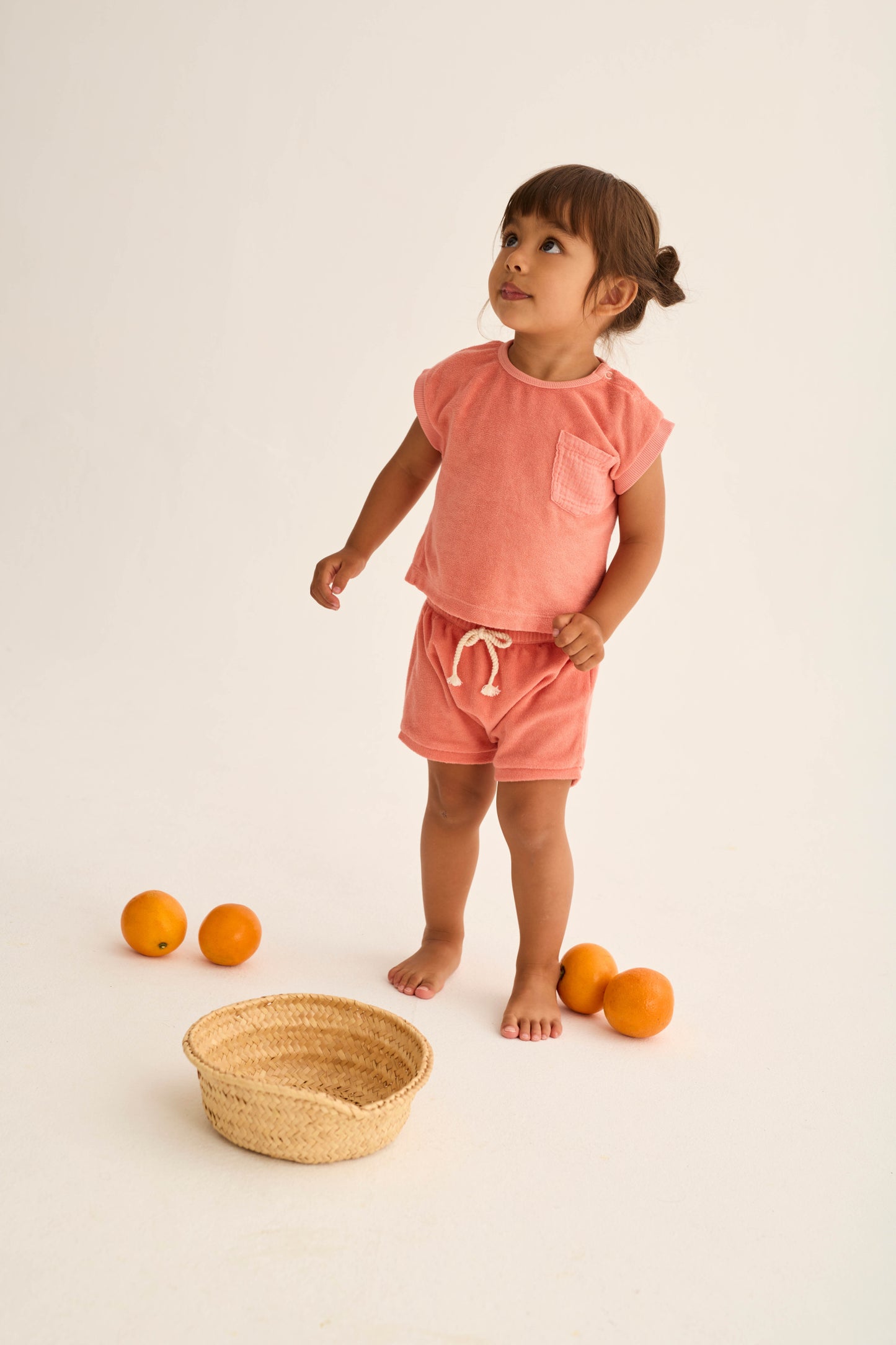 Short bébé en éponge - Rose