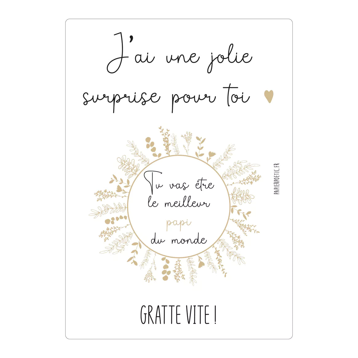 Carte Annonce à gratter