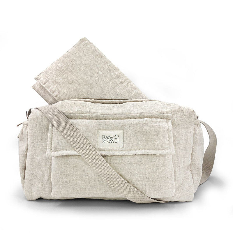 Sac à langer en LIN + matelas nomade