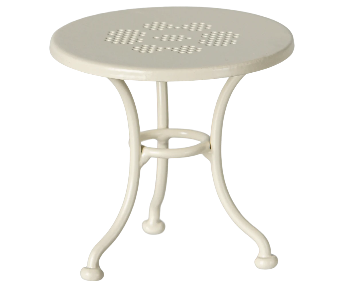 Table, banc & chaise - Blanc cassé - Souris