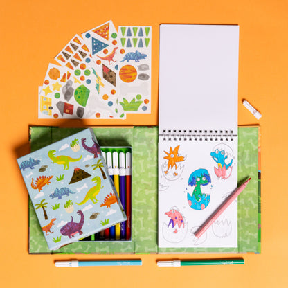 Coffret coloriage Dinosaures - 3+