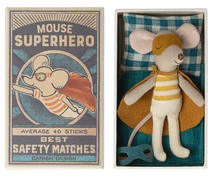 Souris Super héros, Petit Frère et sa boîte assortie