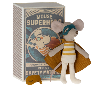 Souris Super héros, Petit Frère et sa boîte assortie