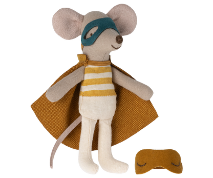 Souris Super héros, Petit Frère et sa boîte assortie
