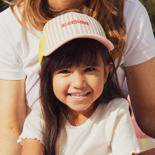 Casquette trucker rayée Sunshine - 3/6 ans