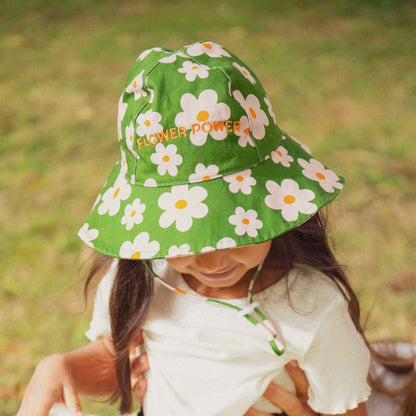 Chapeau large - Flower Power- divers tailles