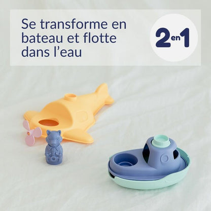 Jouet de bain et plage 2 en 1 - Hydravion / Bateau