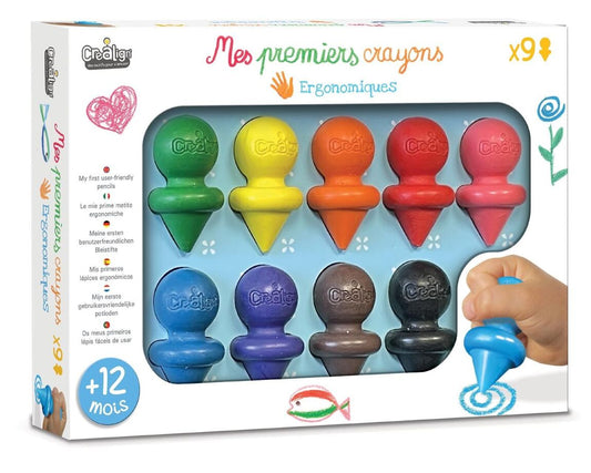 Coffret Mes premiers crayons x9 - 12m+