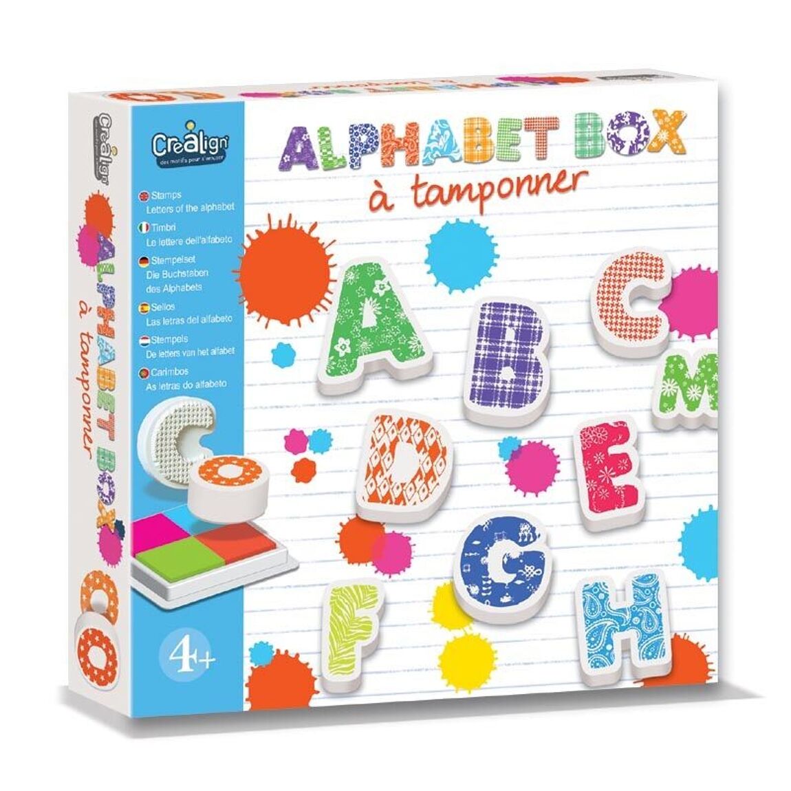 Tampons Alphabet box - 4+