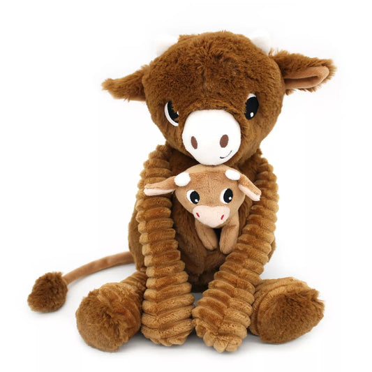 Peluche Maman et bébé - Vache