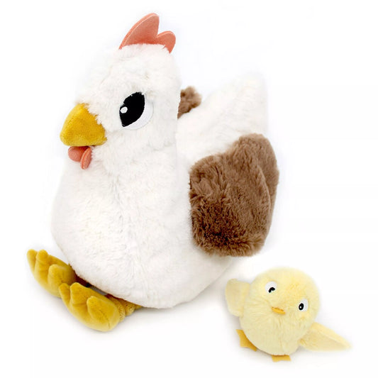 Peluche Maman et bébé - Poule