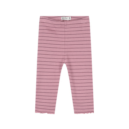 Legging bébé rayé rose - divers tailles