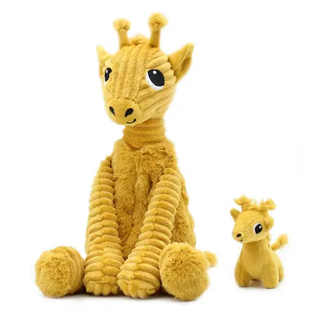 Doudou girafe - jaune