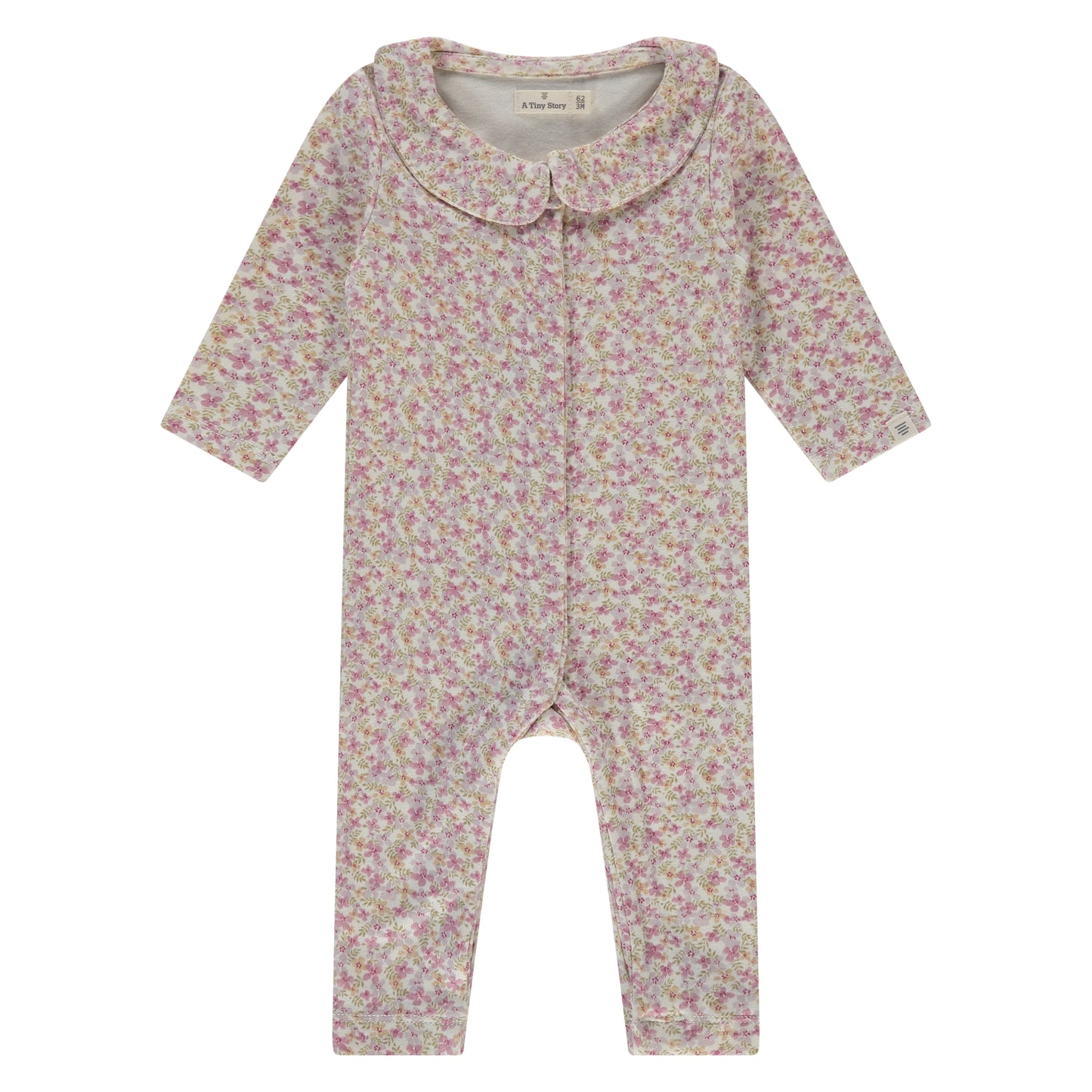 Pyjama bébé manches longues fleurs - divers tailles
