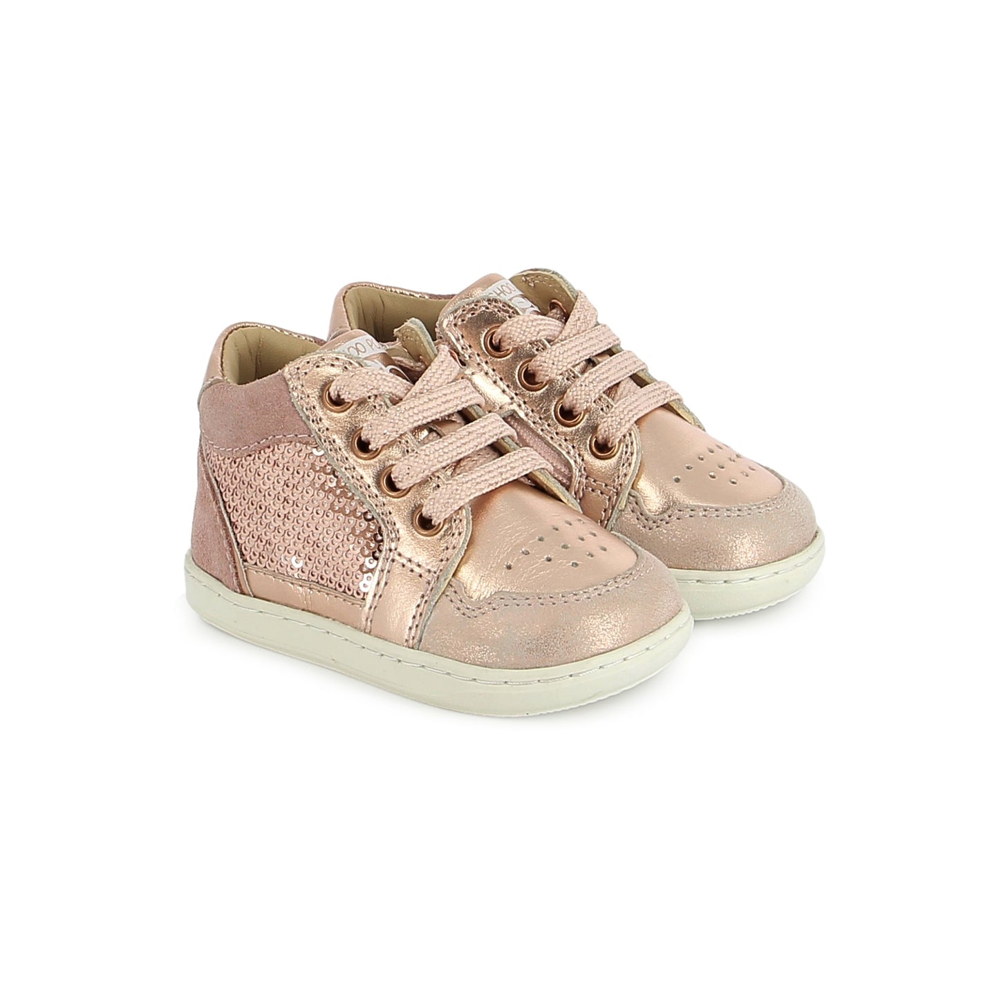 Chaussures cuir metallisé rose - divers pointures