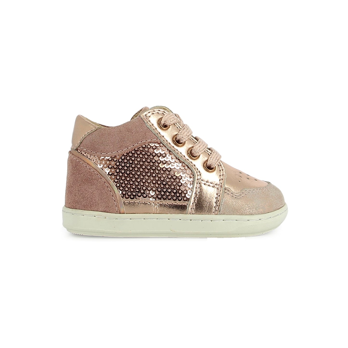 Chaussures cuir metallisé rose - divers pointures
