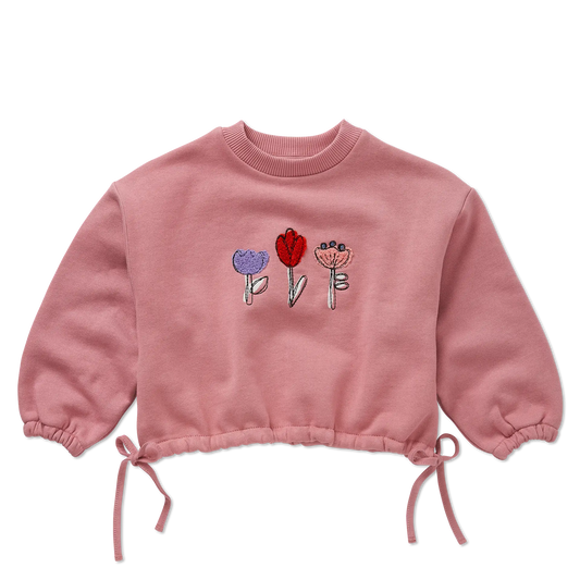 Sweat Rose fleurs - Divers tailles