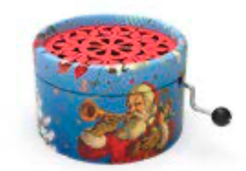 Boite à musique à manivelle - divers mélodies