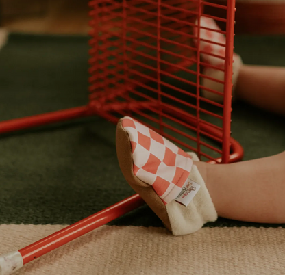 Chaussons Damier Corail - divers tailles