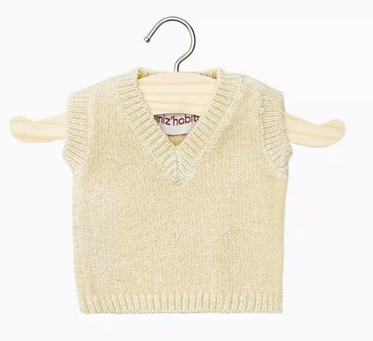 Débardeur tricot - Crème ou Marron - Poupées "Babies + Gordis"