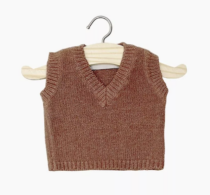 Débardeur tricot - Crème ou Marron - Poupées "Babies + Gordis"