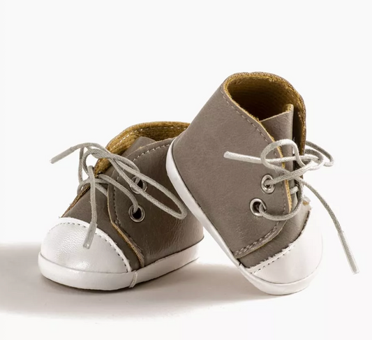 Basket cuir Taupe - Poupées "Gordis"