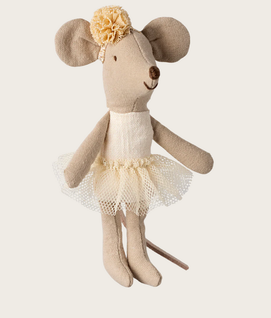 Danseuse Ballerine Souris, Petite sœur - Blanc cassé