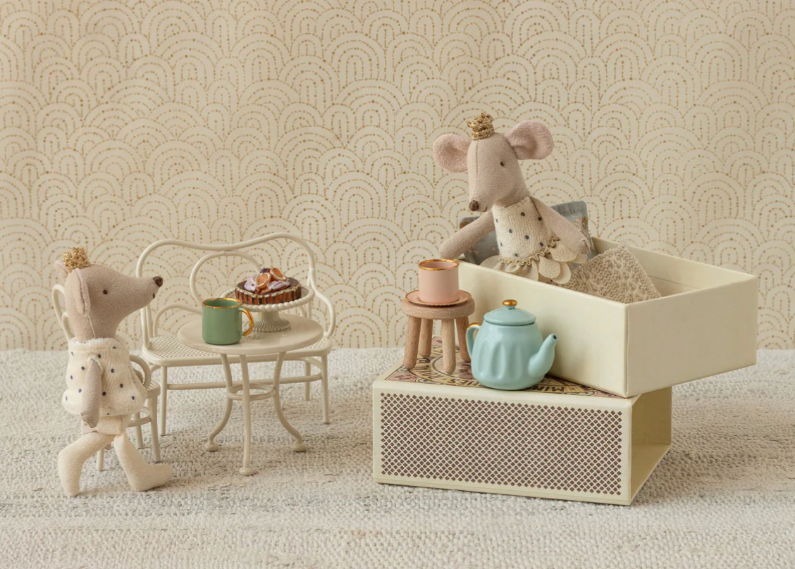 Jumeaux Royaux, Petit(e) sœur & frère souris dans leur boîte assortie