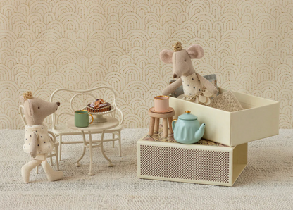 Jumeaux Royaux, Petit(e) sœur & frère souris dans leur boîte assortie