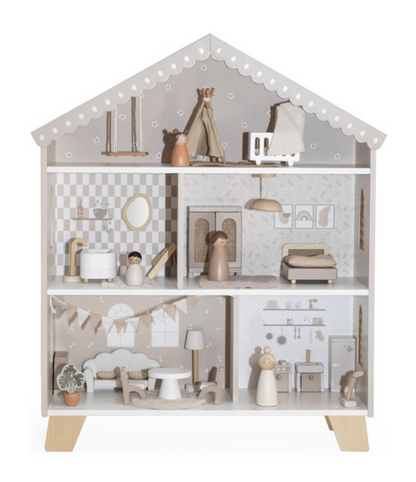 Maison de poupée bois - 3+