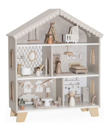 Maison de poupée bois - 3+