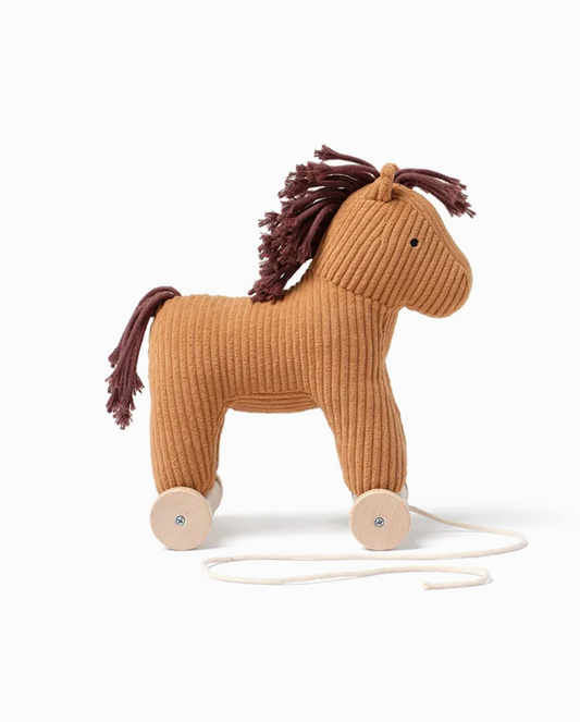 Petit cheval à tirer - marron